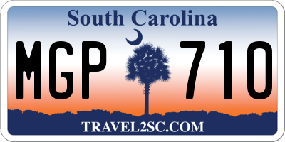 SC license plate MGP710