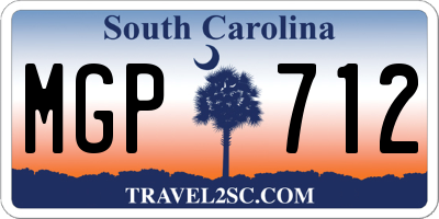SC license plate MGP712