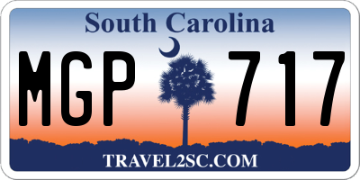 SC license plate MGP717