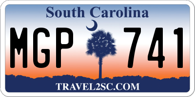 SC license plate MGP741