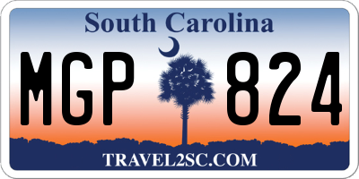 SC license plate MGP824