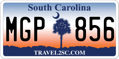 SC license plate MGP856