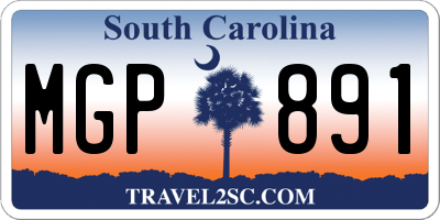 SC license plate MGP891