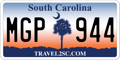 SC license plate MGP944