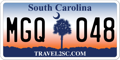 SC license plate MGQ048