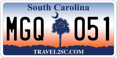 SC license plate MGQ051
