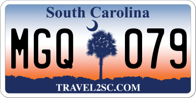 SC license plate MGQ079
