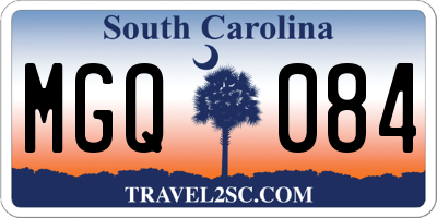 SC license plate MGQ084