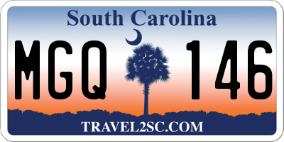 SC license plate MGQ146