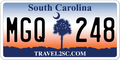 SC license plate MGQ248
