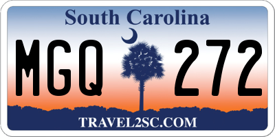 SC license plate MGQ272