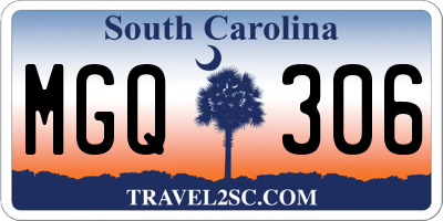 SC license plate MGQ306