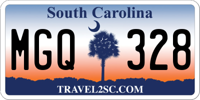 SC license plate MGQ328