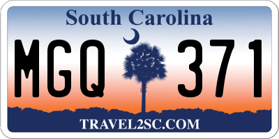 SC license plate MGQ371