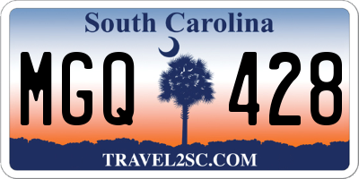 SC license plate MGQ428