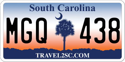 SC license plate MGQ438