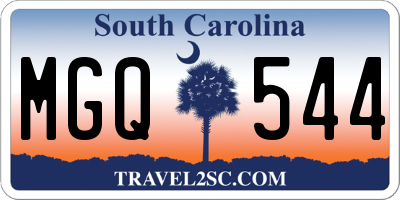 SC license plate MGQ544