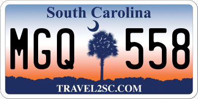 SC license plate MGQ558