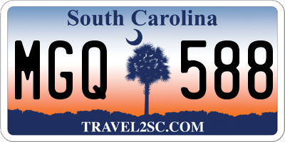 SC license plate MGQ588