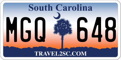 SC license plate MGQ648