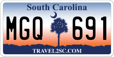SC license plate MGQ691