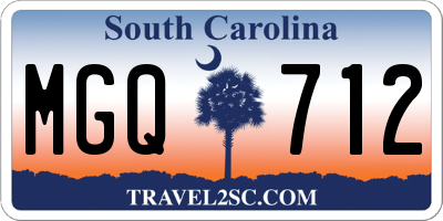 SC license plate MGQ712