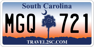 SC license plate MGQ721