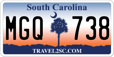 SC license plate MGQ738