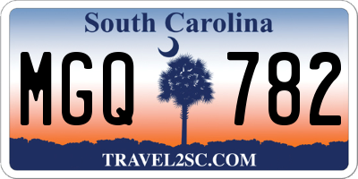 SC license plate MGQ782