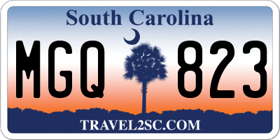 SC license plate MGQ823