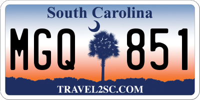 SC license plate MGQ851