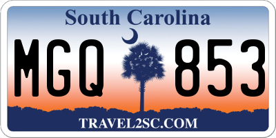 SC license plate MGQ853