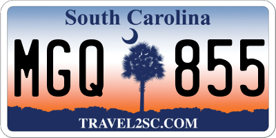 SC license plate MGQ855