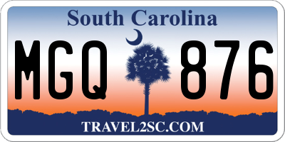 SC license plate MGQ876
