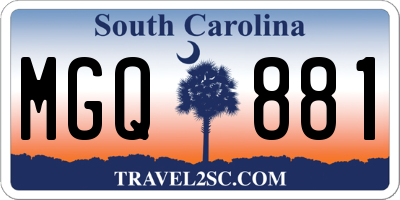 SC license plate MGQ881