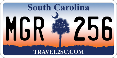SC license plate MGR256