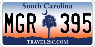 SC license plate MGR395