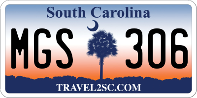 SC license plate MGS306