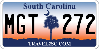 SC license plate MGT272