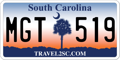 SC license plate MGT519
