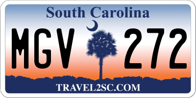 SC license plate MGV272
