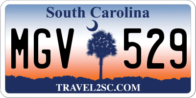 SC license plate MGV529