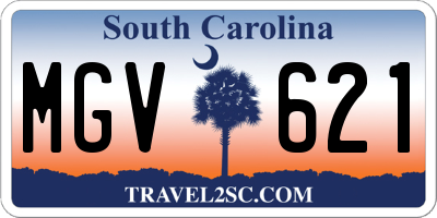 SC license plate MGV621