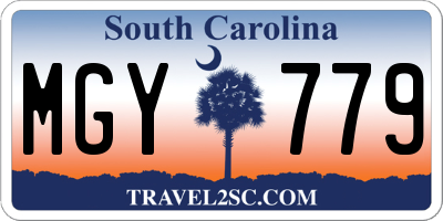 SC license plate MGY779