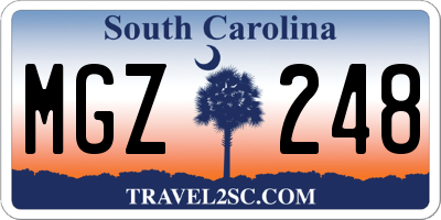 SC license plate MGZ248