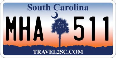 SC license plate MHA511