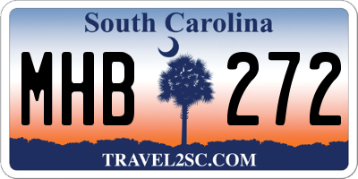 SC license plate MHB272