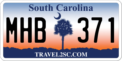 SC license plate MHB371