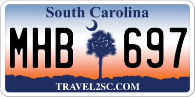 SC license plate MHB697