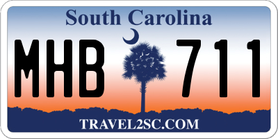 SC license plate MHB711